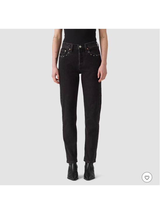 Levi's Denim - Women's Levi's Black 501 Original Straight Leg La La Jeans Size 26 Studded